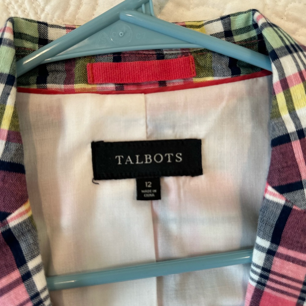 Talbots madras Plaid Jacket - Picture 5 of 6